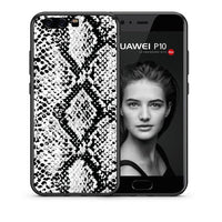 Thumbnail for Θήκη Huawei P10 White Snake Animal από τη Smartfits με σχέδιο στο πίσω μέρος και μαύρο περίβλημα | Huawei P10 White Snake Animal case with colorful back and black bezels