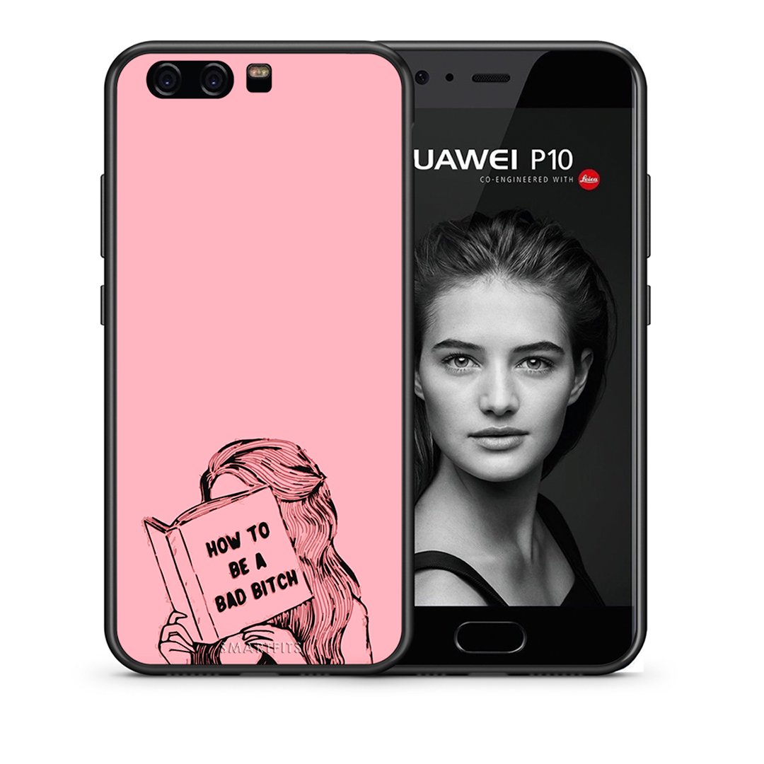 Θήκη Huawei P10 Lite Bad Bitch από τη Smartfits με σχέδιο στο πίσω μέρος και μαύρο περίβλημα | Huawei P10 Lite Bad Bitch case with colorful back and black bezels