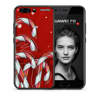 Thumbnail for Θήκη Huawei P10 Candy Cane από τη Smartfits με σχέδιο στο πίσω μέρος και μαύρο περίβλημα | Huawei P10 Candy Cane case with colorful back and black bezels