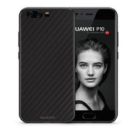 Thumbnail for Θήκη Huawei P10 Carbon Black από τη Smartfits με σχέδιο στο πίσω μέρος και μαύρο περίβλημα | Huawei P10 Carbon Black case with colorful back and black bezels