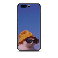 Thumbnail for huawei p10 Cat Diva θήκη από τη Smartfits με σχέδιο στο πίσω μέρος και μαύρο περίβλημα | Smartphone case with colorful back and black bezels by Smartfits