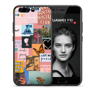 Thumbnail for Θήκη Αγίου Βαλεντίνου Huawei P10 Lite Collage Bitchin από τη Smartfits με σχέδιο στο πίσω μέρος και μαύρο περίβλημα | Huawei P10 Lite Collage Bitchin case with colorful back and black bezels
