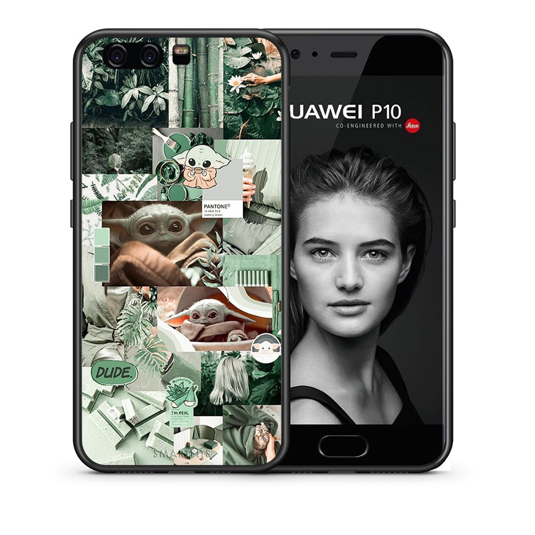 Θήκη Αγίου Βαλεντίνου Huawei P10 Lite Collage Dude από τη Smartfits με σχέδιο στο πίσω μέρος και μαύρο περίβλημα | Huawei P10 Lite Collage Dude case with colorful back and black bezels