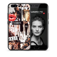 Thumbnail for Θήκη Αγίου Βαλεντίνου Huawei P10 Collage Fashion από τη Smartfits με σχέδιο στο πίσω μέρος και μαύρο περίβλημα | Huawei P10 Collage Fashion case with colorful back and black bezels
