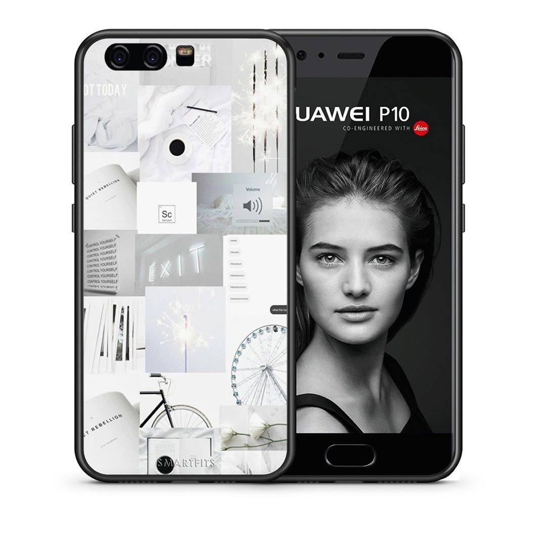 Θήκη Αγίου Βαλεντίνου Huawei P10 Lite Collage Make Me Wonder από τη Smartfits με σχέδιο στο πίσω μέρος και μαύρο περίβλημα | Huawei P10 Lite Collage Make Me Wonder case with colorful back and black bezels