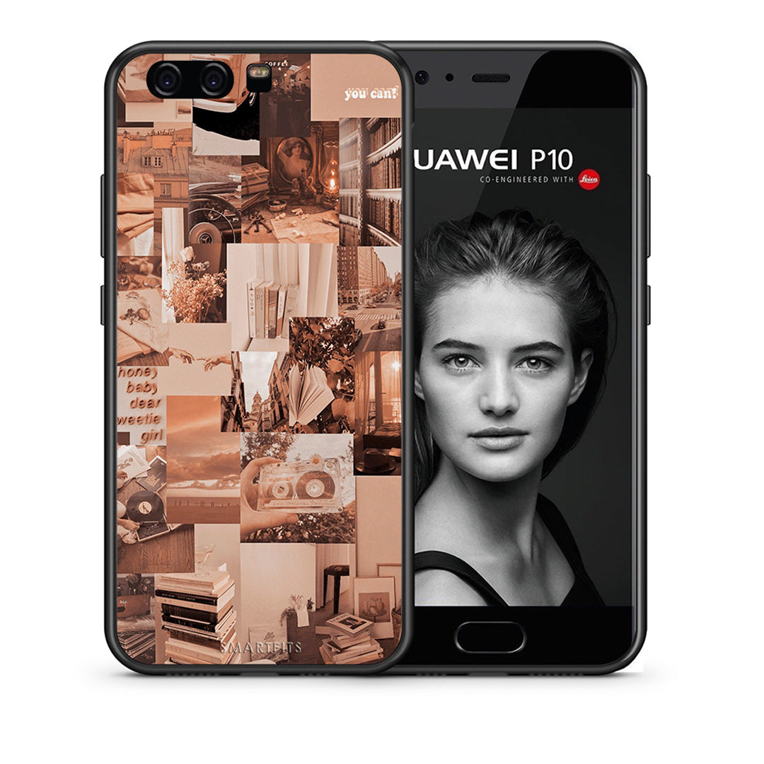 Θήκη Αγίου Βαλεντίνου Huawei P10 Collage You Can από τη Smartfits με σχέδιο στο πίσω μέρος και μαύρο περίβλημα | Huawei P10 Collage You Can case with colorful back and black bezels