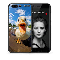 Thumbnail for Θήκη Huawei P10 Duck Face από τη Smartfits με σχέδιο στο πίσω μέρος και μαύρο περίβλημα | Huawei P10 Duck Face case with colorful back and black bezels