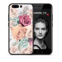 Thumbnail for Θήκη Huawei P10 Lite Bouquet Floral από τη Smartfits με σχέδιο στο πίσω μέρος και μαύρο περίβλημα | Huawei P10 Lite Bouquet Floral case with colorful back and black bezels