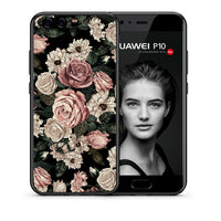 Thumbnail for Θήκη Huawei P10 Wild Roses Flower από τη Smartfits με σχέδιο στο πίσω μέρος και μαύρο περίβλημα | Huawei P10 Wild Roses Flower case with colorful back and black bezels
