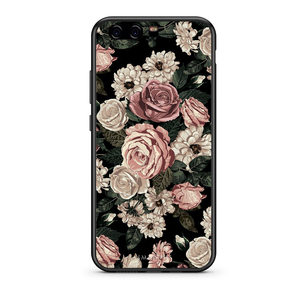 4 - huawei p10 Wild Roses Flower case, cover, bumper