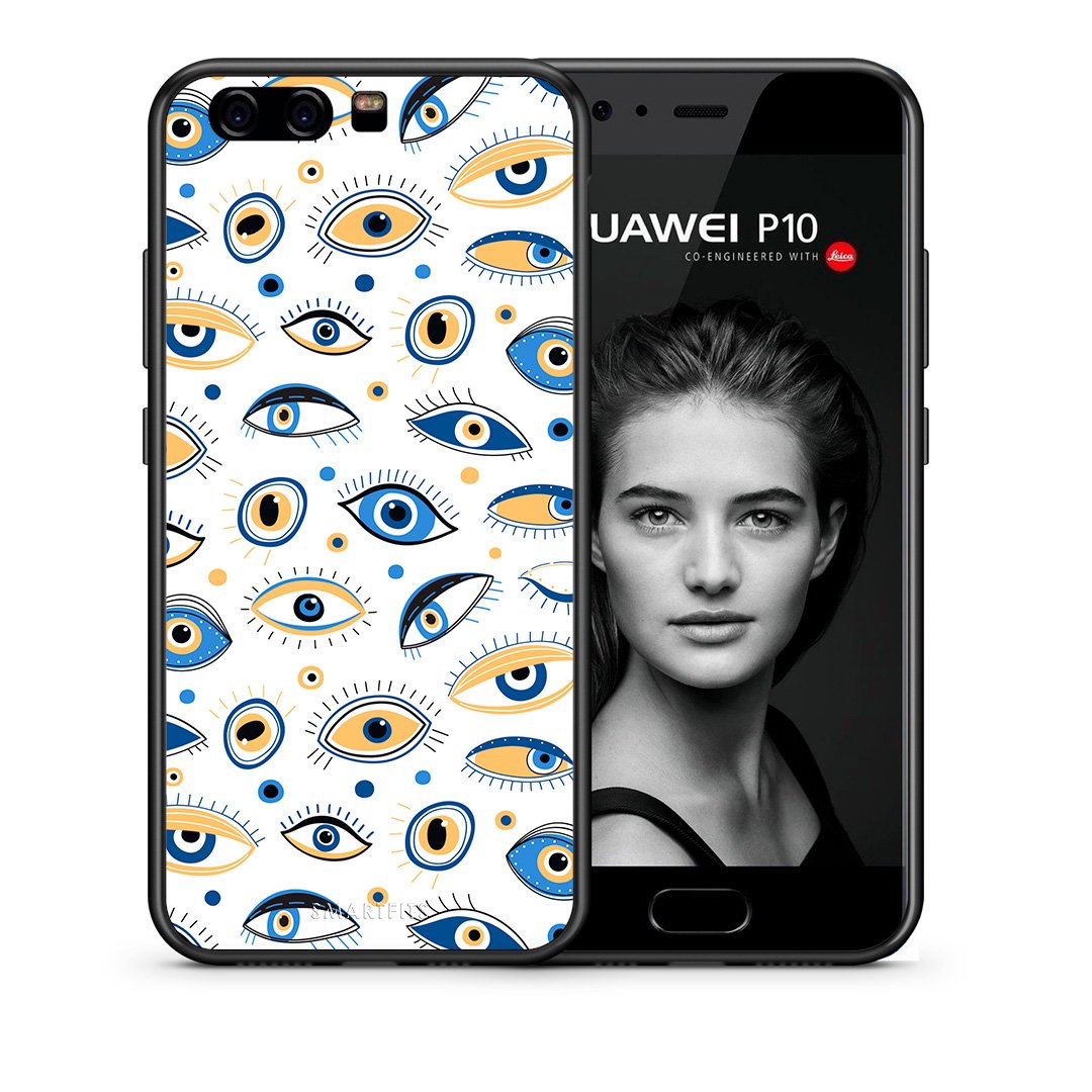 Θήκη Huawei P10 Ftou Ftou από τη Smartfits με σχέδιο στο πίσω μέρος και μαύρο περίβλημα | Huawei P10 Ftou Ftou case with colorful back and black bezels