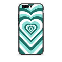 Thumbnail for Huawei P10 Lite Green Hearts θήκη από τη Smartfits με σχέδιο στο πίσω μέρος και μαύρο περίβλημα | Smartphone case with colorful back and black bezels by Smartfits