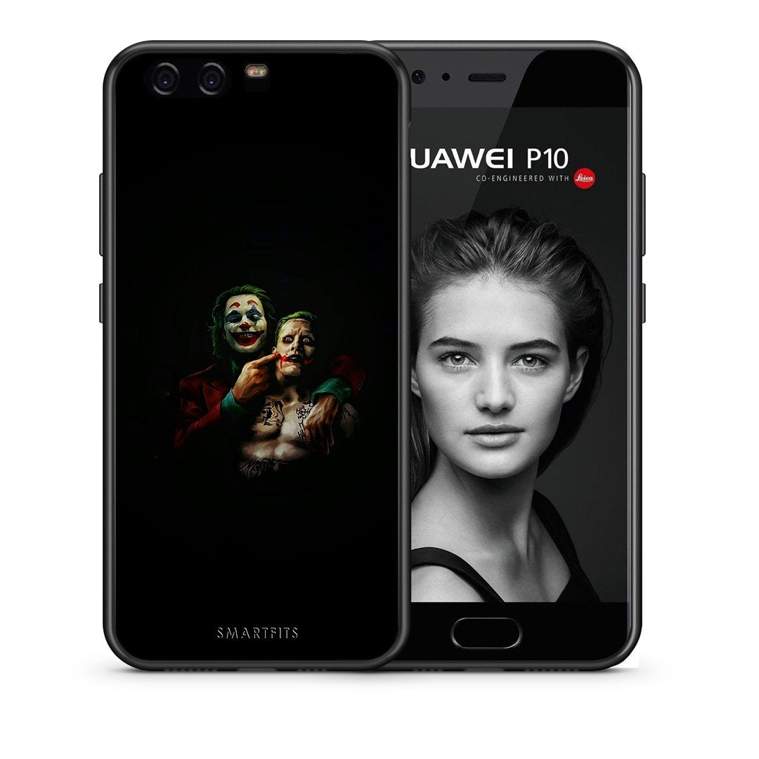 Θήκη Huawei P10 Clown Hero από τη Smartfits με σχέδιο στο πίσω μέρος και μαύρο περίβλημα | Huawei P10 Clown Hero case with colorful back and black bezels