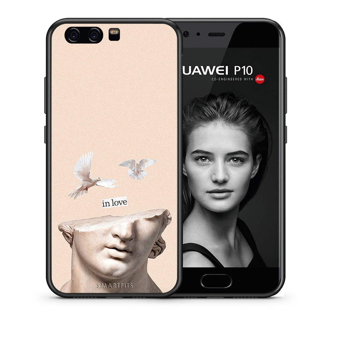 Θήκη Huawei P10 Lite In Love από τη Smartfits με σχέδιο στο πίσω μέρος και μαύρο περίβλημα | Huawei P10 Lite In Love case with colorful back and black bezels