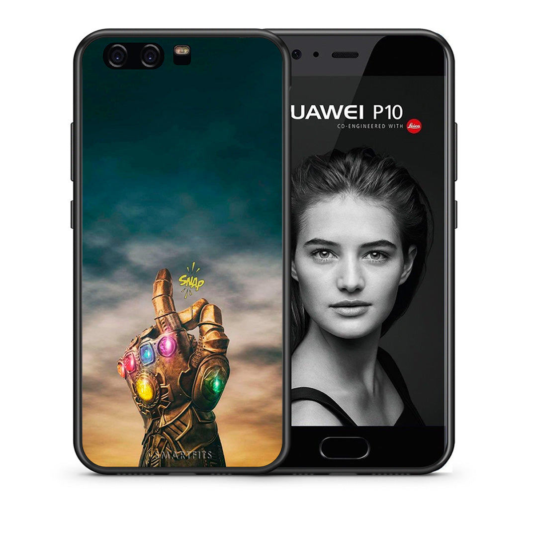 Θήκη Huawei P10 Lite Infinity Snap από τη Smartfits με σχέδιο στο πίσω μέρος και μαύρο περίβλημα | Huawei P10 Lite Infinity Snap case with colorful back and black bezels
