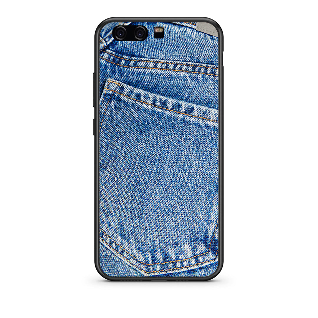 Huawei P10 Lite Jeans Pocket θήκη από τη Smartfits με σχέδιο στο πίσω μέρος και μαύρο περίβλημα | Smartphone case with colorful back and black bezels by Smartfits