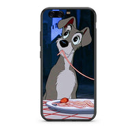 Thumbnail for huawei p10 Lady And Tramp 1 Θήκη Αγίου Βαλεντίνου από τη Smartfits με σχέδιο στο πίσω μέρος και μαύρο περίβλημα | Smartphone case with colorful back and black bezels by Smartfits