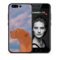 Thumbnail for Θήκη Αγίου Βαλεντίνου Huawei P10 Lion Love 2 από τη Smartfits με σχέδιο στο πίσω μέρος και μαύρο περίβλημα | Huawei P10 Lion Love 2 case with colorful back and black bezels