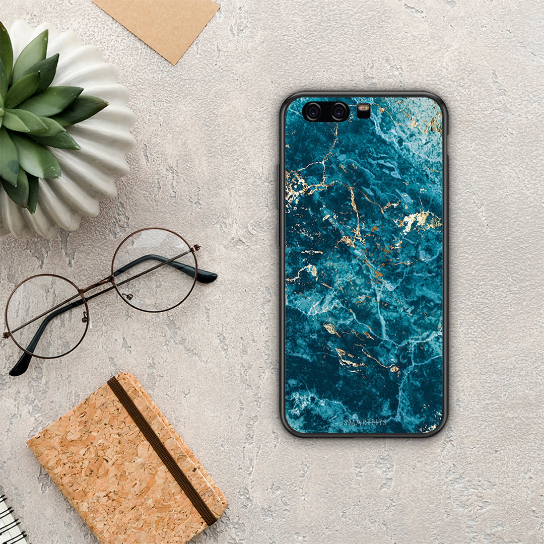 Marble Blue - Huawei P10 case