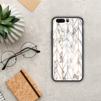 Thumbnail for Marble Gold Geometric - Huawei P10 case