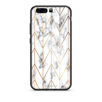 Thumbnail for 44 - huawei p10 Gold Geometric Marble case, cover, bumper