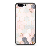 Thumbnail for 4 - huawei p10 Hexagon Pink Marble case, cover, bumper