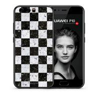Thumbnail for Θήκη Huawei P10 Lite Square Geometric Marble από τη Smartfits με σχέδιο στο πίσω μέρος και μαύρο περίβλημα | Huawei P10 Lite Square Geometric Marble case with colorful back and black bezels