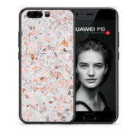 Thumbnail for Θήκη Huawei P10 Lite Marble Terrazzo από τη Smartfits με σχέδιο στο πίσω μέρος και μαύρο περίβλημα | Huawei P10 Lite Marble Terrazzo case with colorful back and black bezels
