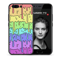 Thumbnail for Θήκη Huawei P10 Melting Rainbow από τη Smartfits με σχέδιο στο πίσω μέρος και μαύρο περίβλημα | Huawei P10 Melting Rainbow case with colorful back and black bezels