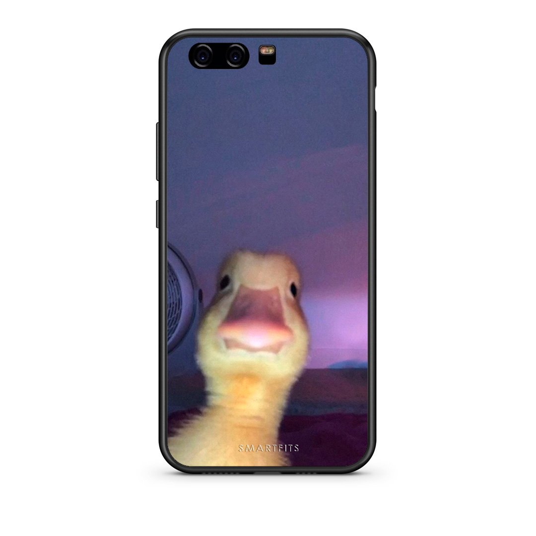 huawei p10 Meme Duck θήκη από τη Smartfits με σχέδιο στο πίσω μέρος και μαύρο περίβλημα | Smartphone case with colorful back and black bezels by Smartfits