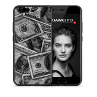 Thumbnail for Θήκη Huawei P10 Money Dollars από τη Smartfits με σχέδιο στο πίσω μέρος και μαύρο περίβλημα | Huawei P10 Money Dollars case with colorful back and black bezels