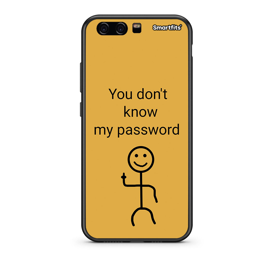 Huawei P10 Lite My Password Θήκη από τη Smartfits με σχέδιο στο πίσω μέρος και μαύρο περίβλημα | Smartphone case with colorful back and black bezels by Smartfits