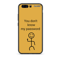 Thumbnail for Huawei P10 Lite My Password Θήκη από τη Smartfits με σχέδιο στο πίσω μέρος και μαύρο περίβλημα | Smartphone case with colorful back and black bezels by Smartfits