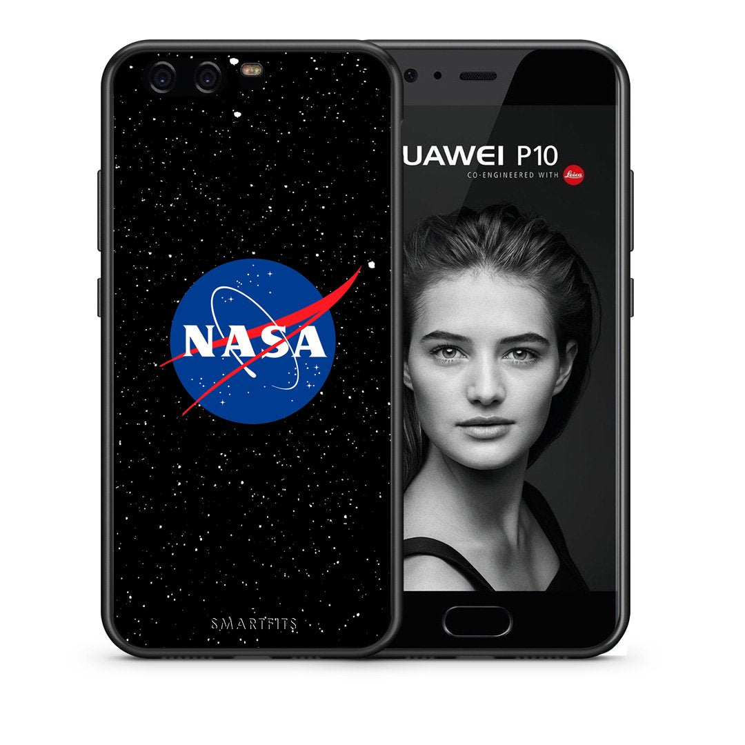 Θήκη Huawei P10 NASA PopArt από τη Smartfits με σχέδιο στο πίσω μέρος και μαύρο περίβλημα | Huawei P10 NASA PopArt case with colorful back and black bezels