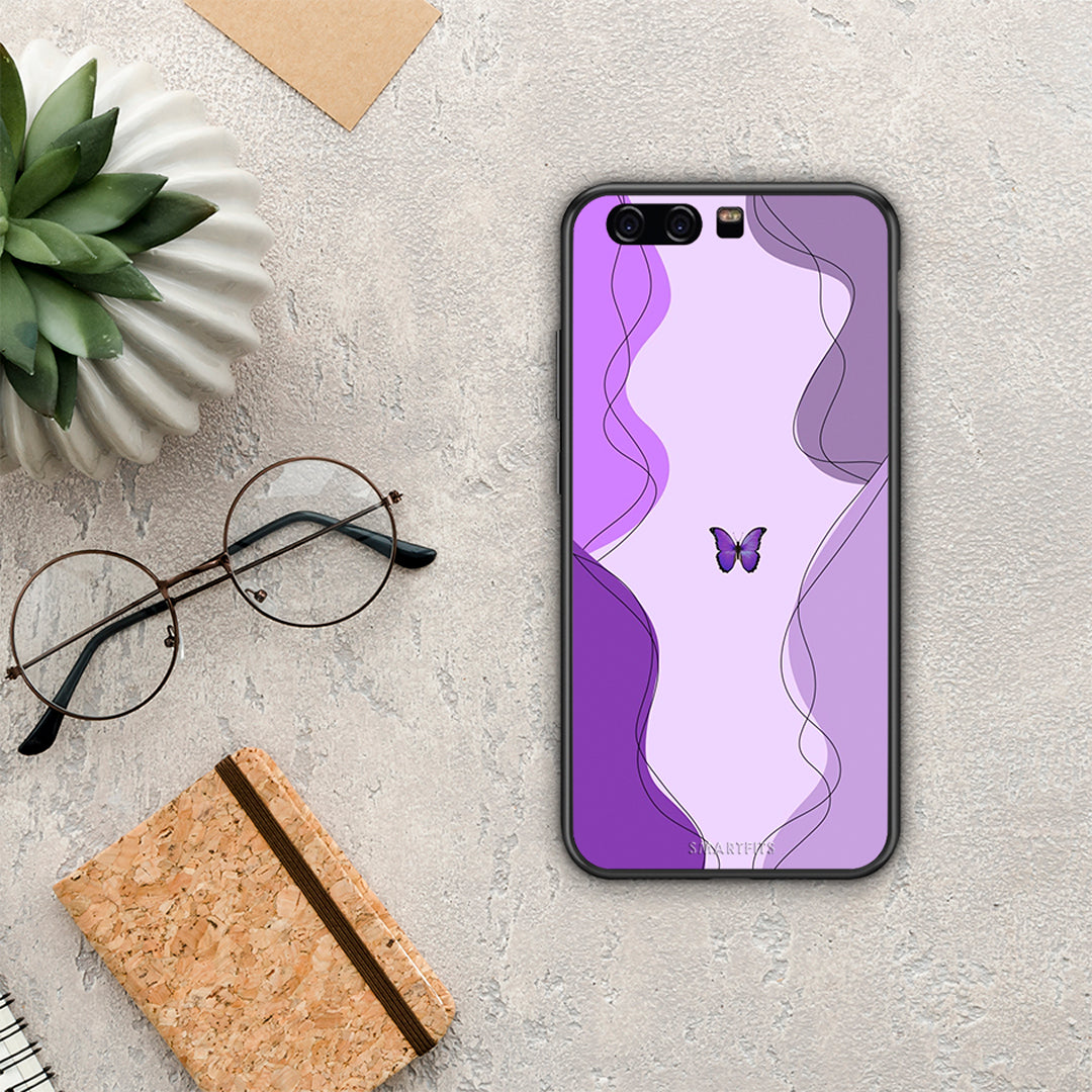 Purple Mariposa - Huawei P10 case