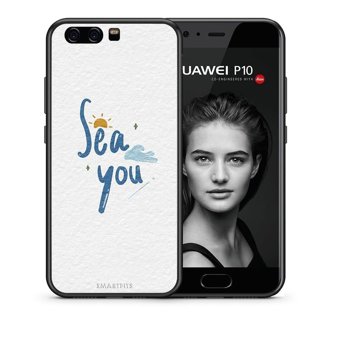 Θήκη Huawei P10 Sea You από τη Smartfits με σχέδιο στο πίσω μέρος και μαύρο περίβλημα | Huawei P10 Sea You case with colorful back and black bezels