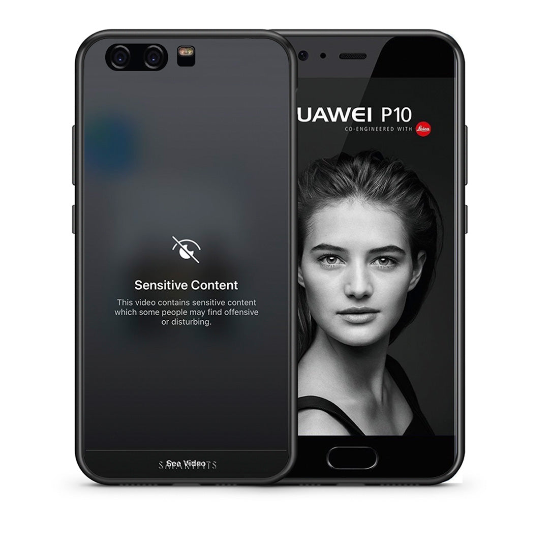 Θήκη Huawei P10 Sensitive Content από τη Smartfits με σχέδιο στο πίσω μέρος και μαύρο περίβλημα | Huawei P10 Sensitive Content case with colorful back and black bezels