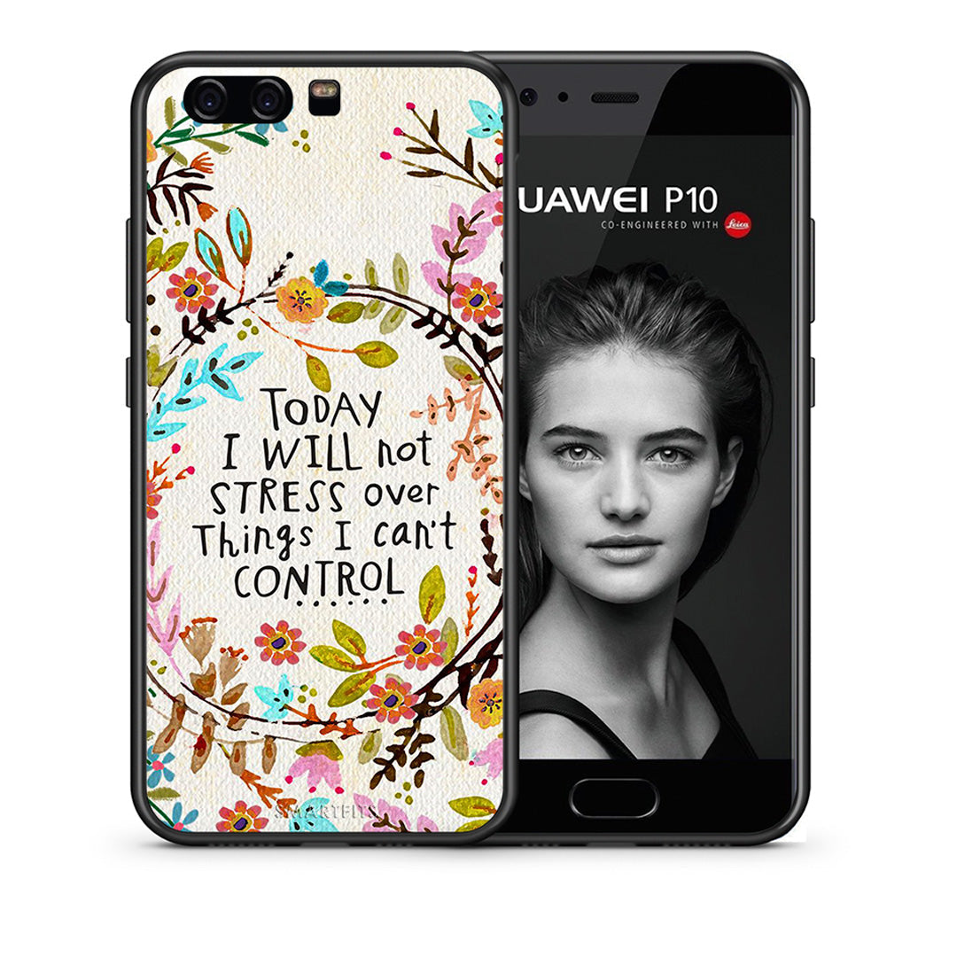 Θήκη Huawei P10 Lite Stress Over από τη Smartfits με σχέδιο στο πίσω μέρος και μαύρο περίβλημα | Huawei P10 Lite Stress Over case with colorful back and black bezels
