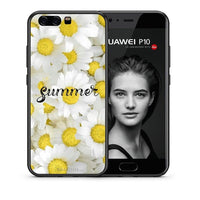 Thumbnail for Θήκη Huawei P10 Summer Daisies από τη Smartfits με σχέδιο στο πίσω μέρος και μαύρο περίβλημα | Huawei P10 Summer Daisies case with colorful back and black bezels