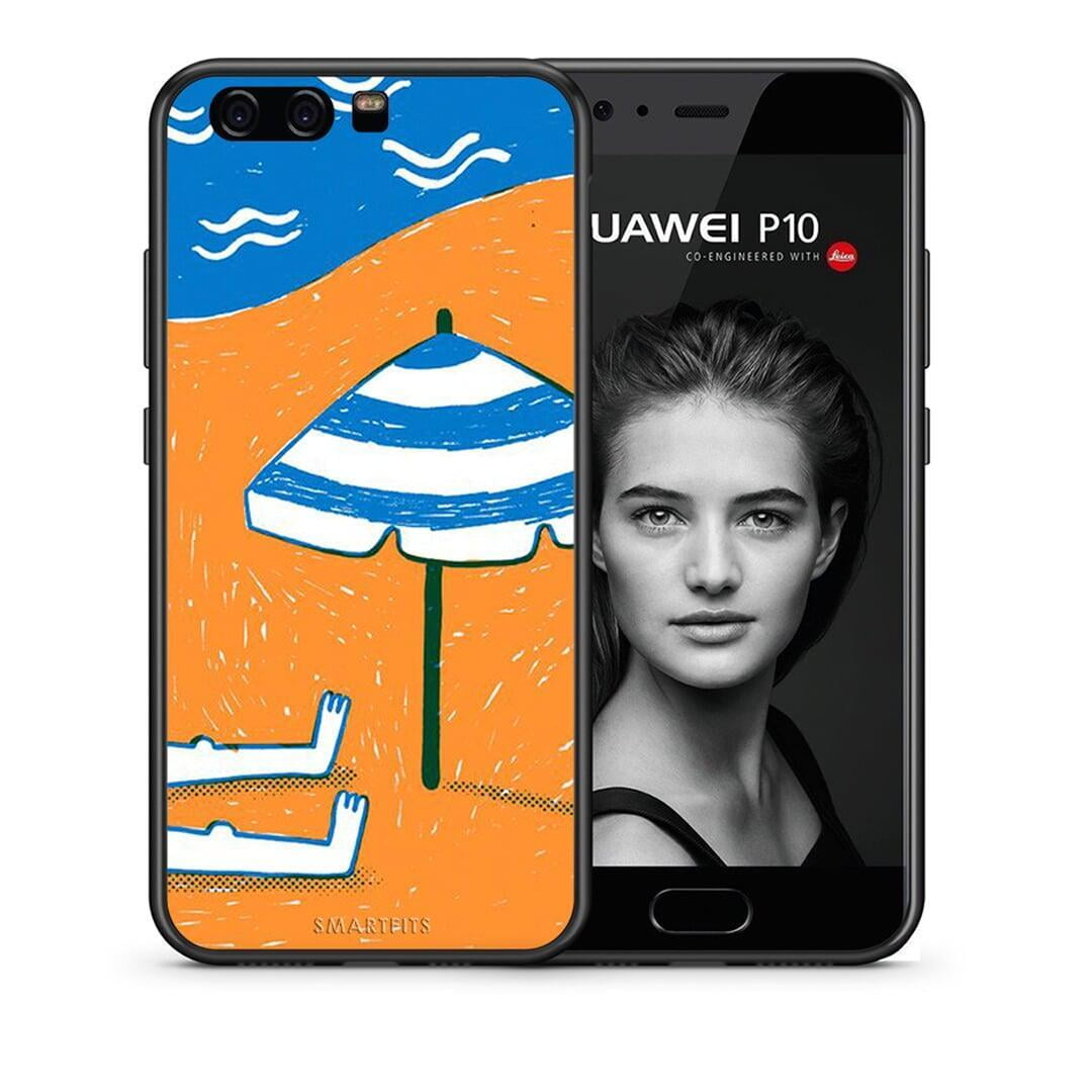 Θήκη Huawei P10 Lite Summering από τη Smartfits με σχέδιο στο πίσω μέρος και μαύρο περίβλημα | Huawei P10 Lite Summering case with colorful back and black bezels