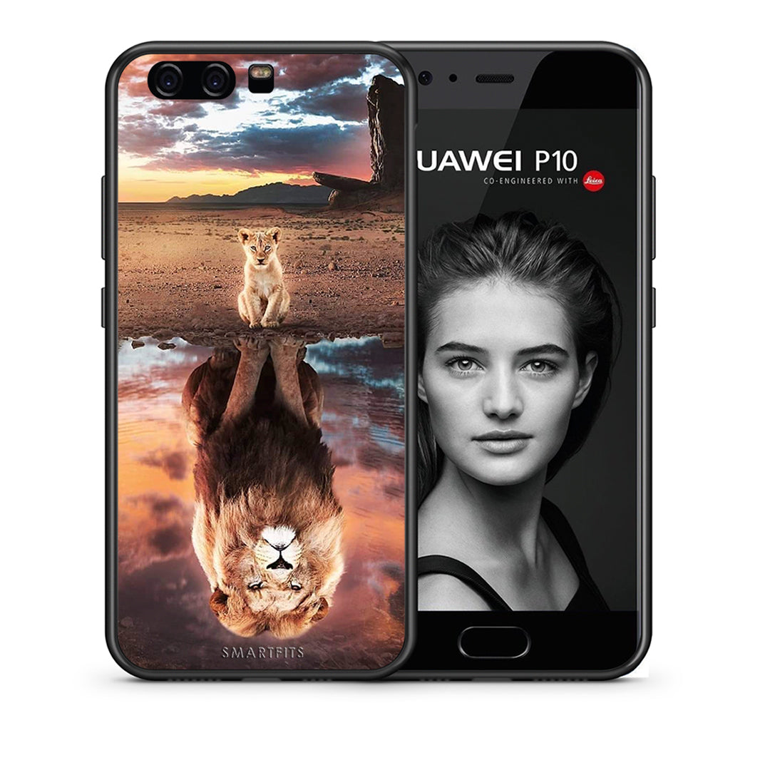 Θήκη Αγίου Βαλεντίνου Huawei P10 Lite Sunset Dreams από τη Smartfits με σχέδιο στο πίσω μέρος και μαύρο περίβλημα | Huawei P10 Lite Sunset Dreams case with colorful back and black bezels