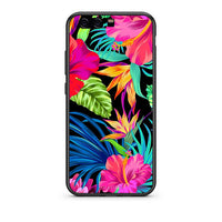 Thumbnail for Huawei P10 Lite Tropical Flowers θήκη από τη Smartfits με σχέδιο στο πίσω μέρος και μαύρο περίβλημα | Smartphone case with colorful back and black bezels by Smartfits