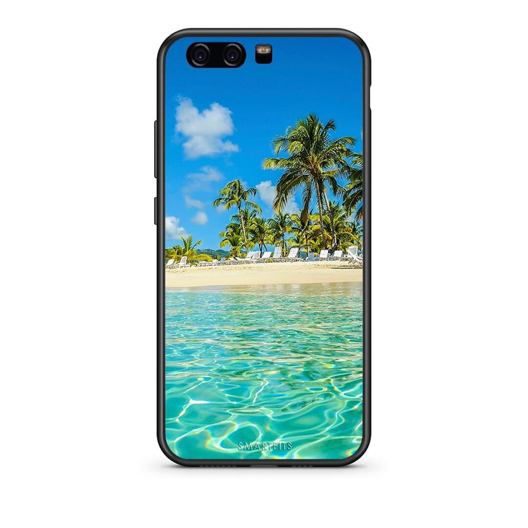 huawei p10 Tropical Vibes Θήκη από τη Smartfits με σχέδιο στο πίσω μέρος και μαύρο περίβλημα | Smartphone case with colorful back and black bezels by Smartfits