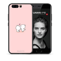 Thumbnail for Θήκη Huawei P10 Love Valentine από τη Smartfits με σχέδιο στο πίσω μέρος και μαύρο περίβλημα | Huawei P10 Love Valentine case with colorful back and black bezels