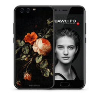 Thumbnail for Θήκη Huawei P10 Lite Vintage Roses από τη Smartfits με σχέδιο στο πίσω μέρος και μαύρο περίβλημα | Huawei P10 Lite Vintage Roses case with colorful back and black bezels