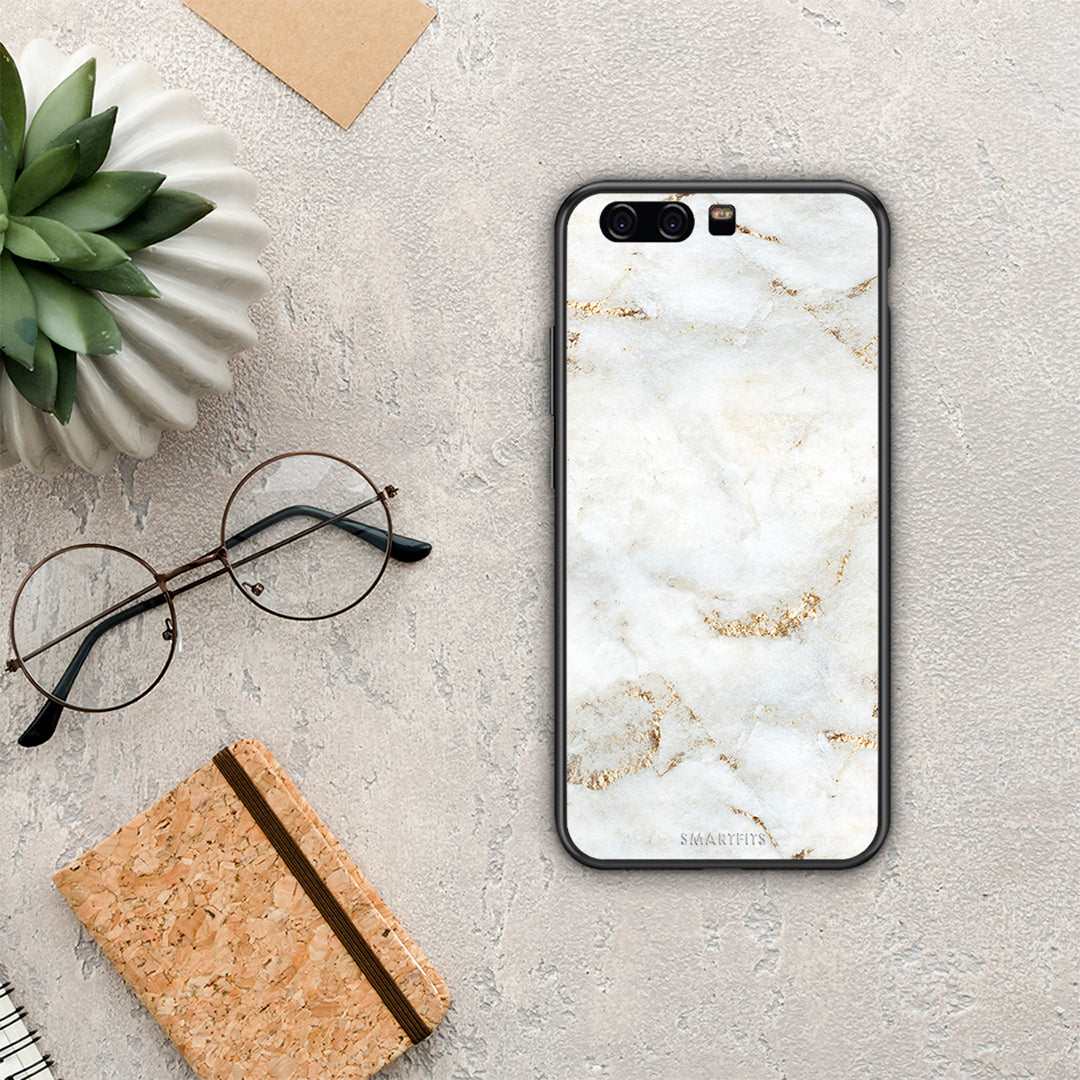 White Gold Marble - Huawei P10 case