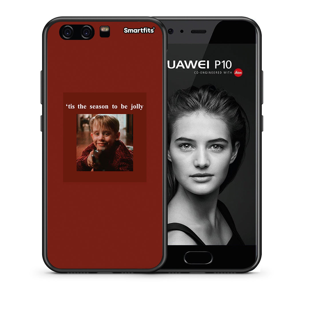 Θήκη Huawei P10 Xmas Ultimate Spirit από τη Smartfits με σχέδιο στο πίσω μέρος και μαύρο περίβλημα | Huawei P10 Xmas Ultimate Spirit case with colorful back and black bezels