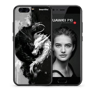 Thumbnail for Θήκη Huawei P10 Lite Yin Yang από τη Smartfits με σχέδιο στο πίσω μέρος και μαύρο περίβλημα | Huawei P10 Lite Yin Yang case with colorful back and black bezels