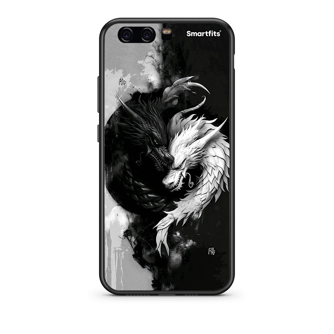 Huawei P10 Lite Yin Yang Θήκη από τη Smartfits με σχέδιο στο πίσω μέρος και μαύρο περίβλημα | Smartphone case with colorful back and black bezels by Smartfits