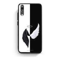 Thumbnail for Huawei P20 Angels Demons θήκη από τη Smartfits με σχέδιο στο πίσω μέρος και μαύρο περίβλημα | Smartphone case with colorful back and black bezels by Smartfits